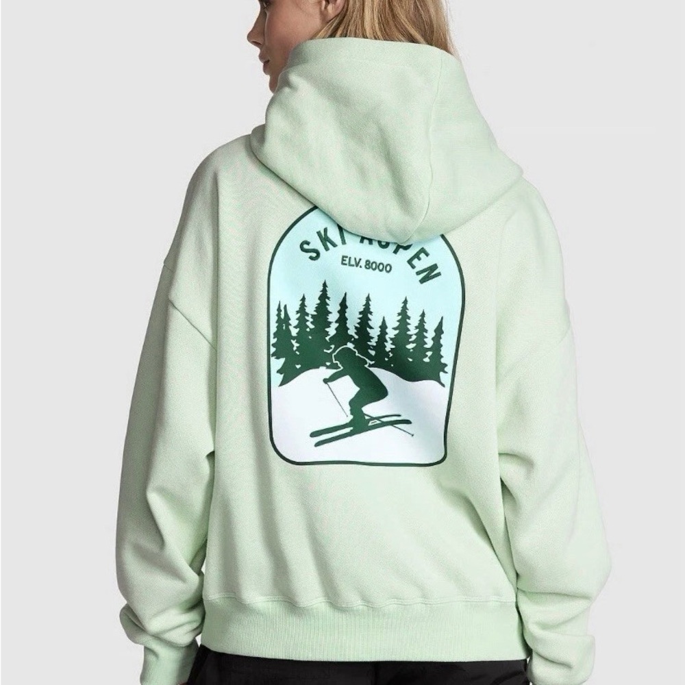 PINK Victoria's Secret Mint Green Pullover Hoodie